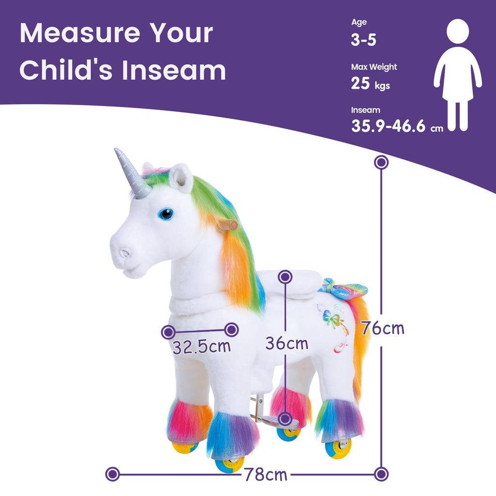 Model X Rideon Unicorn Toy Rainbow Unicorn PonyCycle® EU Official