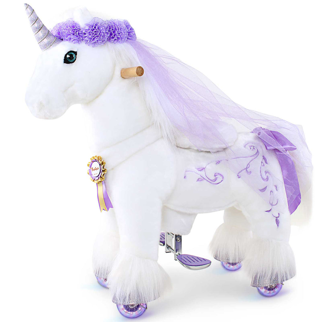 PonyCycle® - Voiture à Pédale Licorne Princesse pour Fille 3~5ans