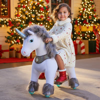 Model Y® Grey Unicorn Rideable Toy for Age 4-7（UK&EU in Stock）
