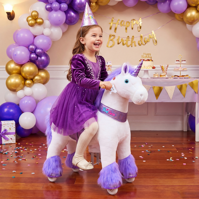 Licorne à Chevaucher 3-4 ans Violette