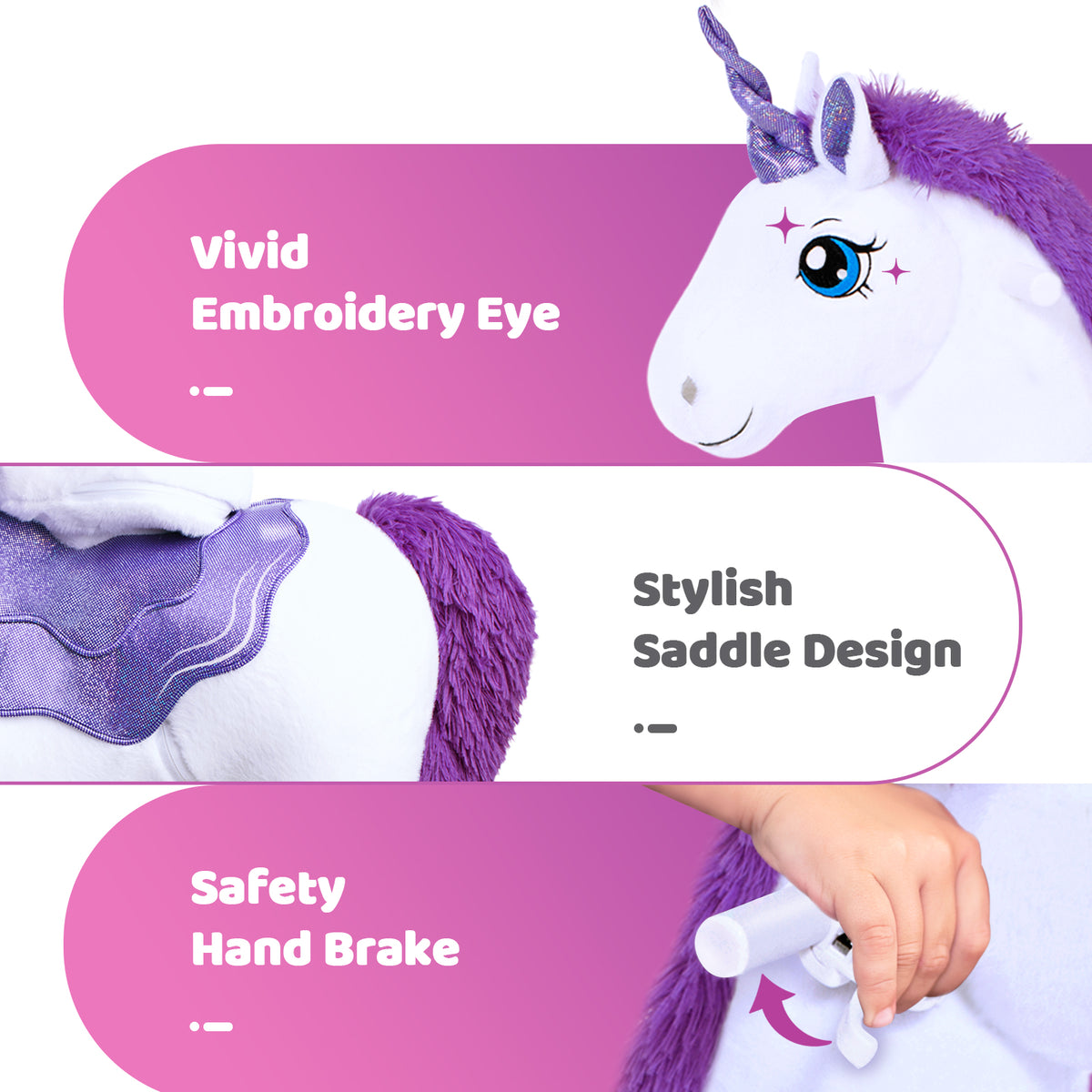 Model E Purple Unicorn Toy