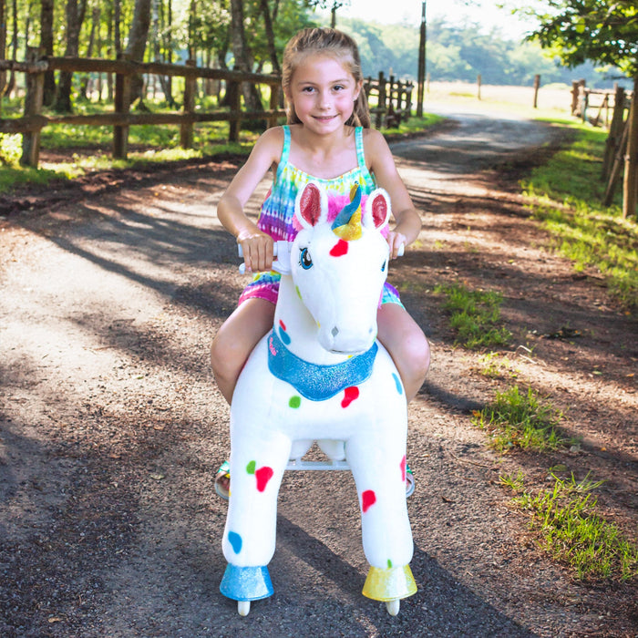 Model E Rainbow Unicorn Ride-on Age 4-8