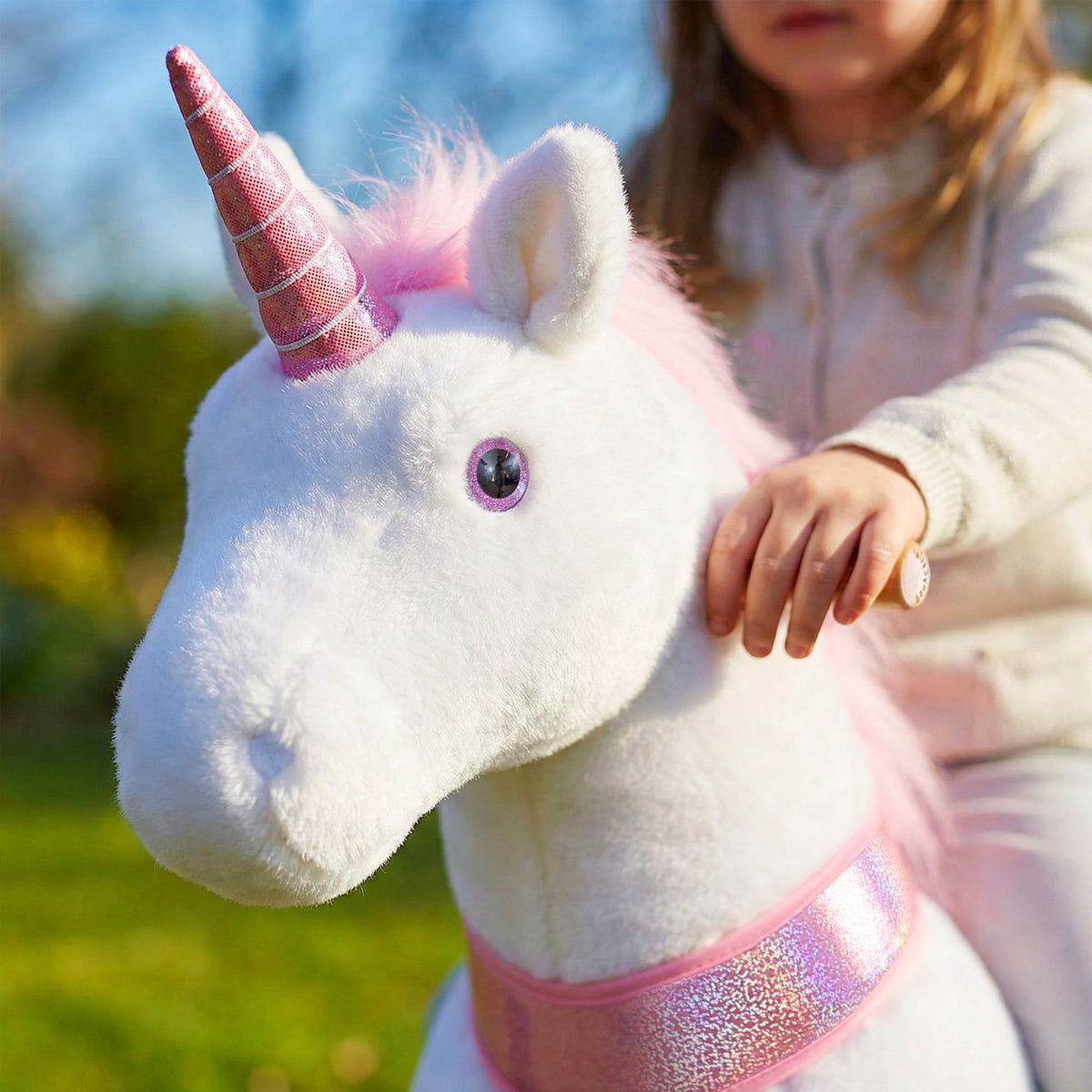 PonyCycle® Ride on Unicorn Size 5 for Age 7+ Pink（UK&EU in Stock）
