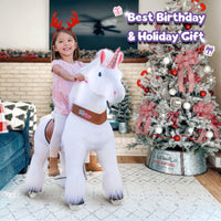 Unicorn riding toy Age 4-8 White
