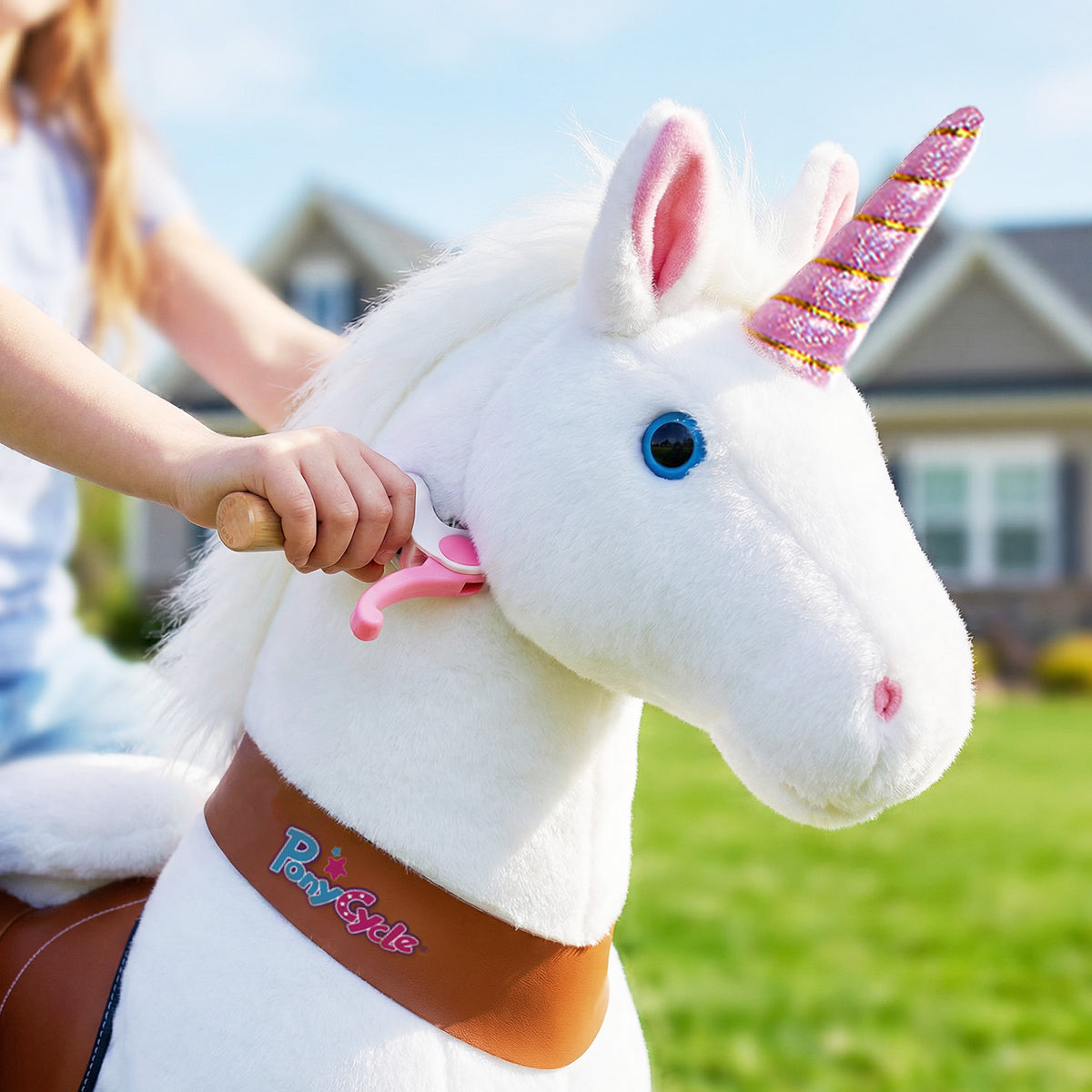 Unicorn ride-on toy Age 3-4 White（EU in Stock）