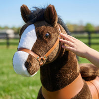 PonyCycle® Ride on Horse Size 5 for Age 7+ Chocolate（UK&EU in Stock）