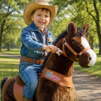 Riding horse toy Age 4-7 Chocolate（UK&EU in Stock）