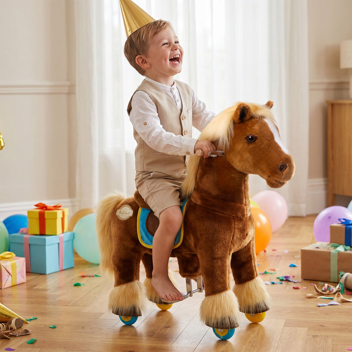 Modell X® Spielzeug Pferd zum Reiten für Alter 3-4