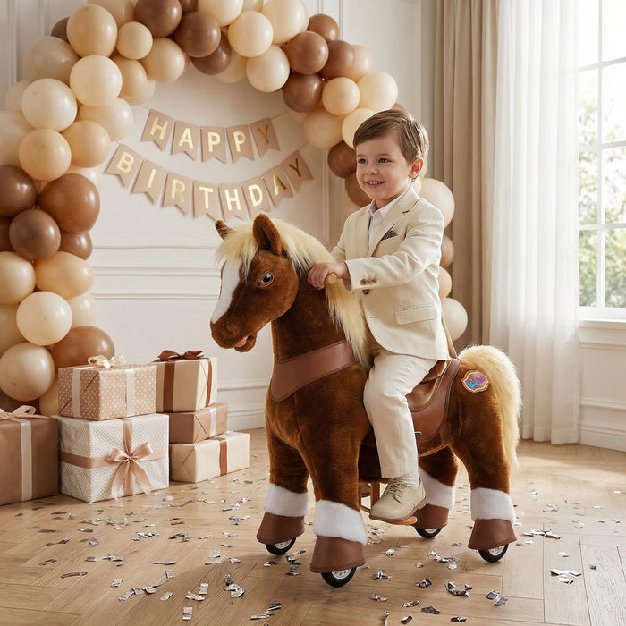 Modell Y®, braunes Reitpferd, Spielzeug für 3–4 Jahre