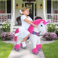 Jouet à chevaucher licorne rose Modèle Y® pour les 3-4 ans