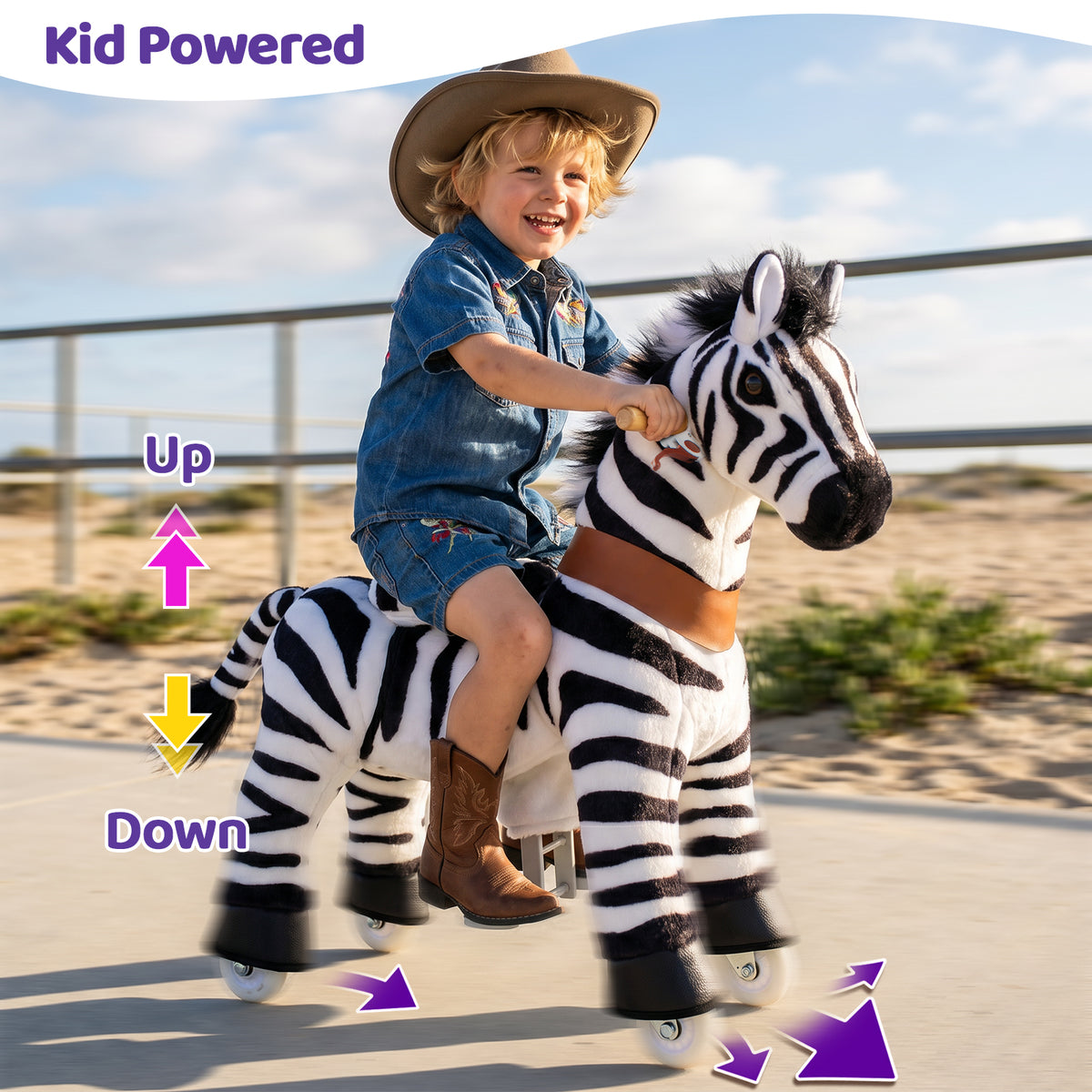 PonyCycle® Ride-on Zebra Age 3-4（UK&EU in Stock）
