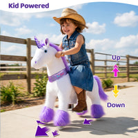 Ride-on Unicorn Age 3-4 Purple（UK&EU in Stock）