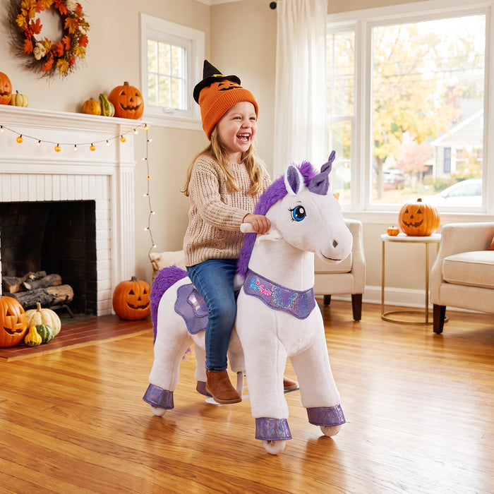 Modell E® Einhorn zum Aufsitzen auf Rollen Alter 3-4