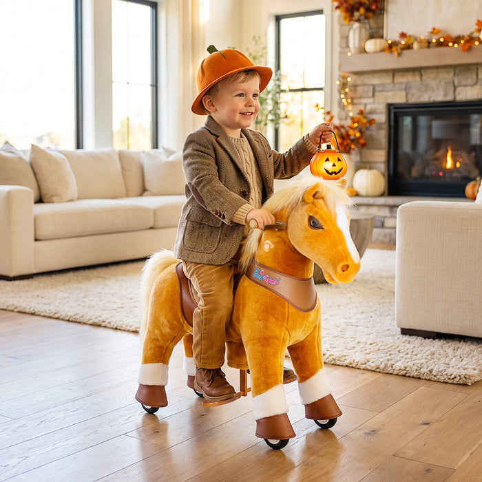 Modell Y®, hellbraunes Reitpferd, Spielzeug für 3–4 Jahre
