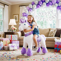 Ride-on Peluche Licorne âge 4-7 ans Violette