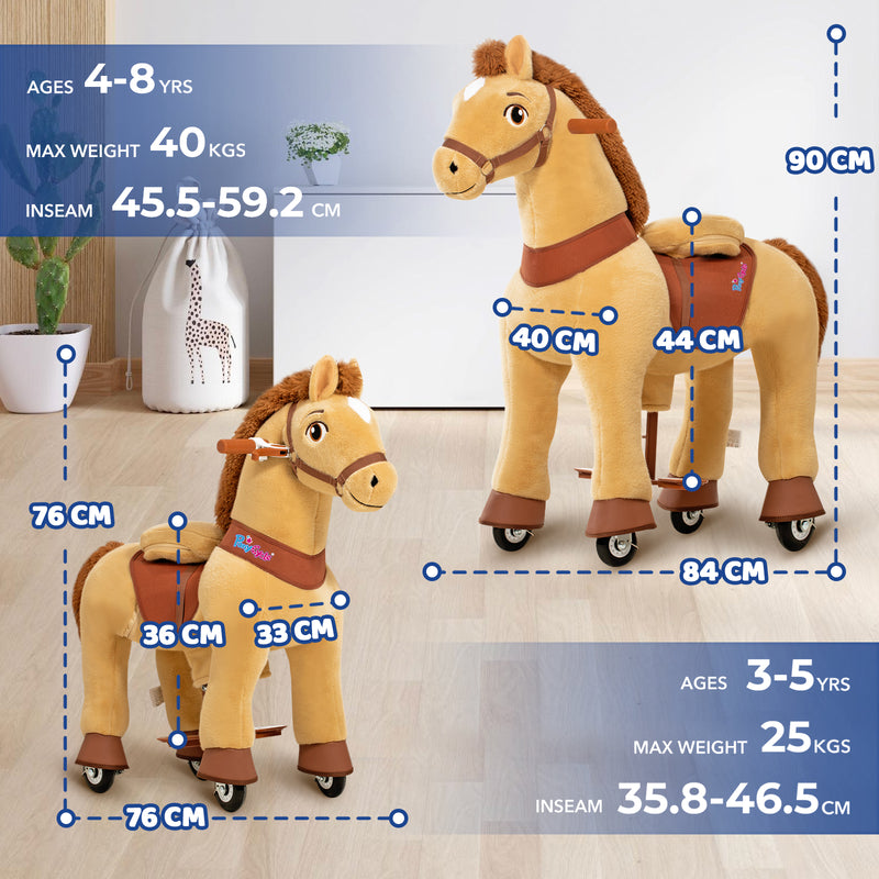 Modell E Hellbraunes Spielzeug Pferde Reiten