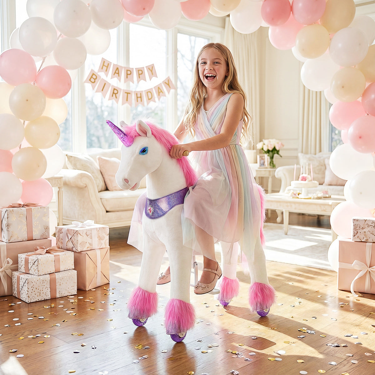 Model Y® Licorne rose à monter – dès 7 ans