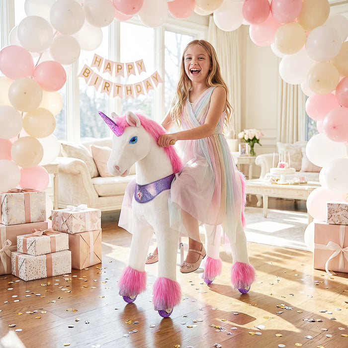 Model Y® Unicornio rosa montable para niños a partir de 7 años