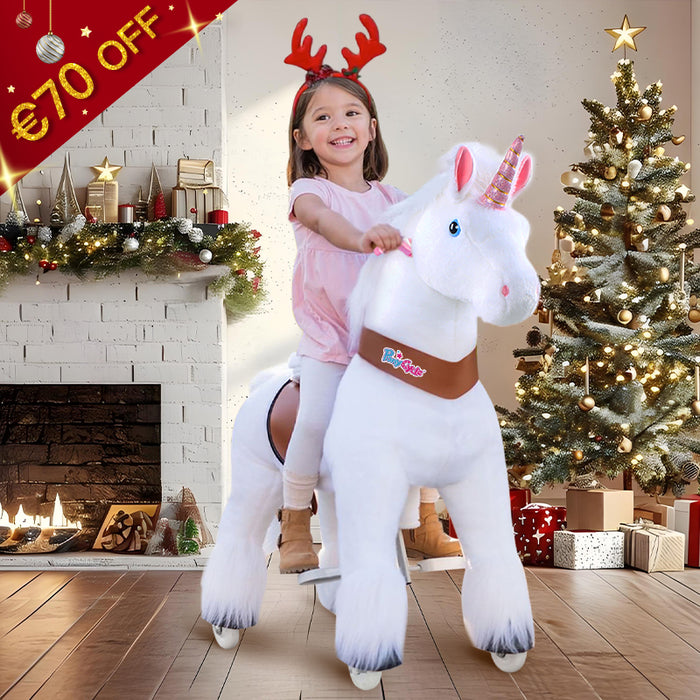 Jouet à Enfourcher Licorne âge 3-5 ans Blanc