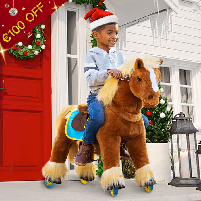 Model X Horse Ride-on Toy for Age 4-8 Brown