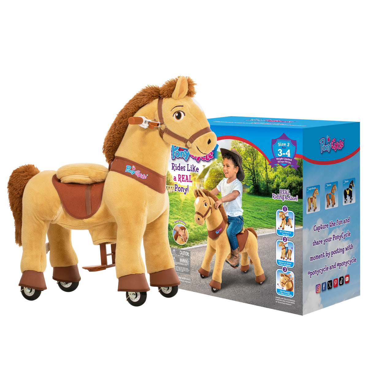 Modelo E® Caballo Balancín Juguete Edad 3-4