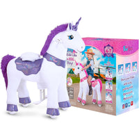 Modelo E® Unicornio Balancín para Niños de 4-7 Años