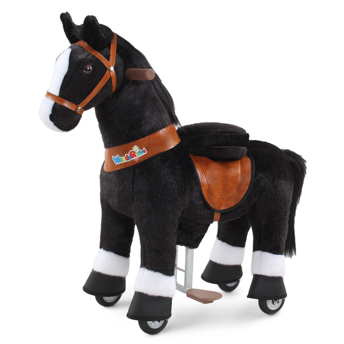 WondeRides Ride-on Toy Size 3 for Age 3-5 Black Horse