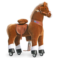 PonyCycle® Ride on Horse Size 5 for Age 7+ Brown Ux524