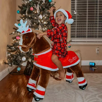 Ride-on pony toy Age 4-7 Brown（EU in Stock）