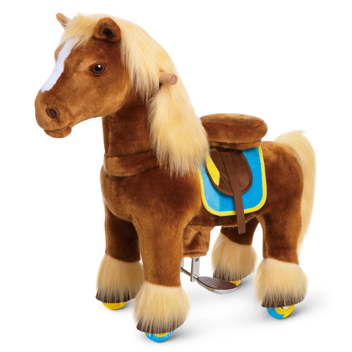 Model X Riding Horse Toy for Age 3-5 Brown