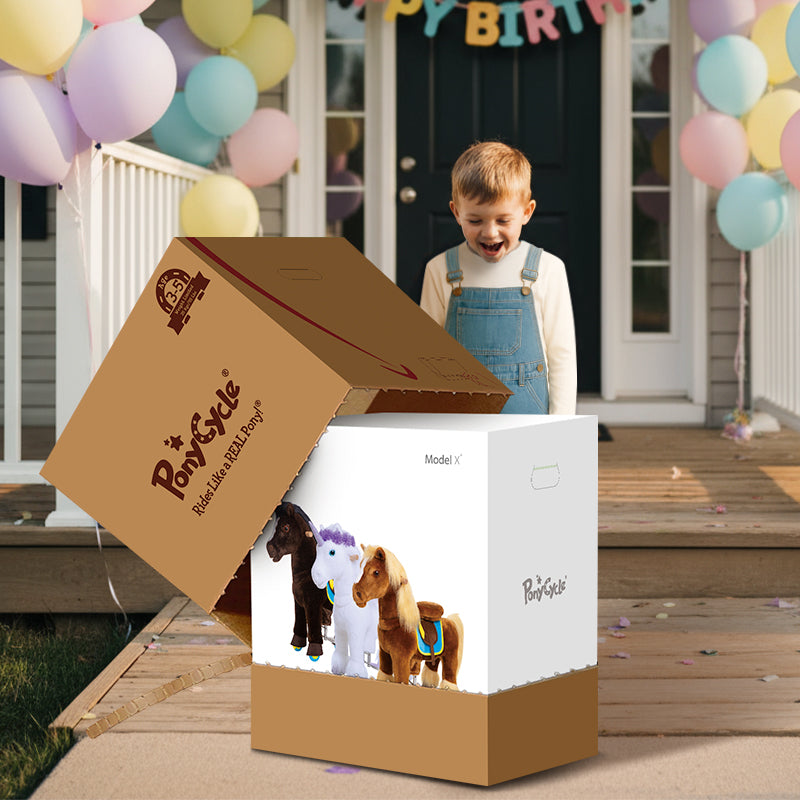 Modell X® Spielzeug Pferd zum Reiten für Alter 3-4