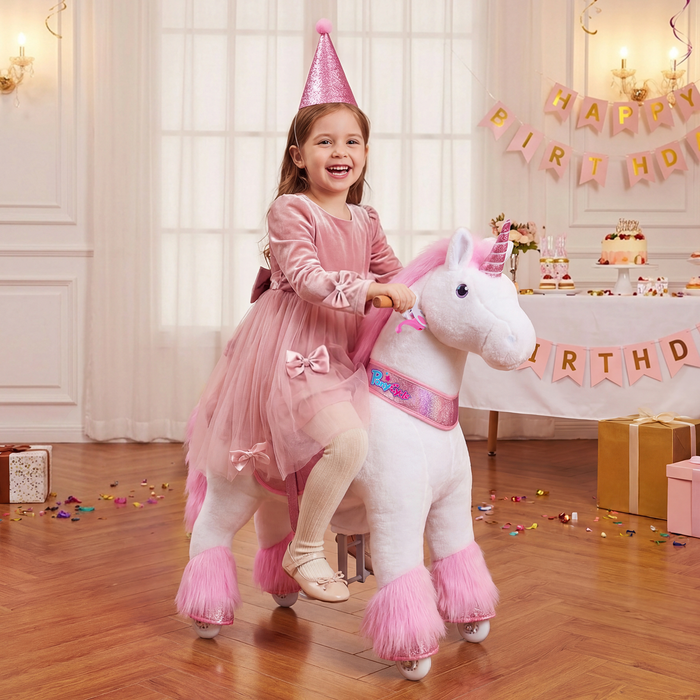 Licorne à Chevaucher 3-4 ans Rose