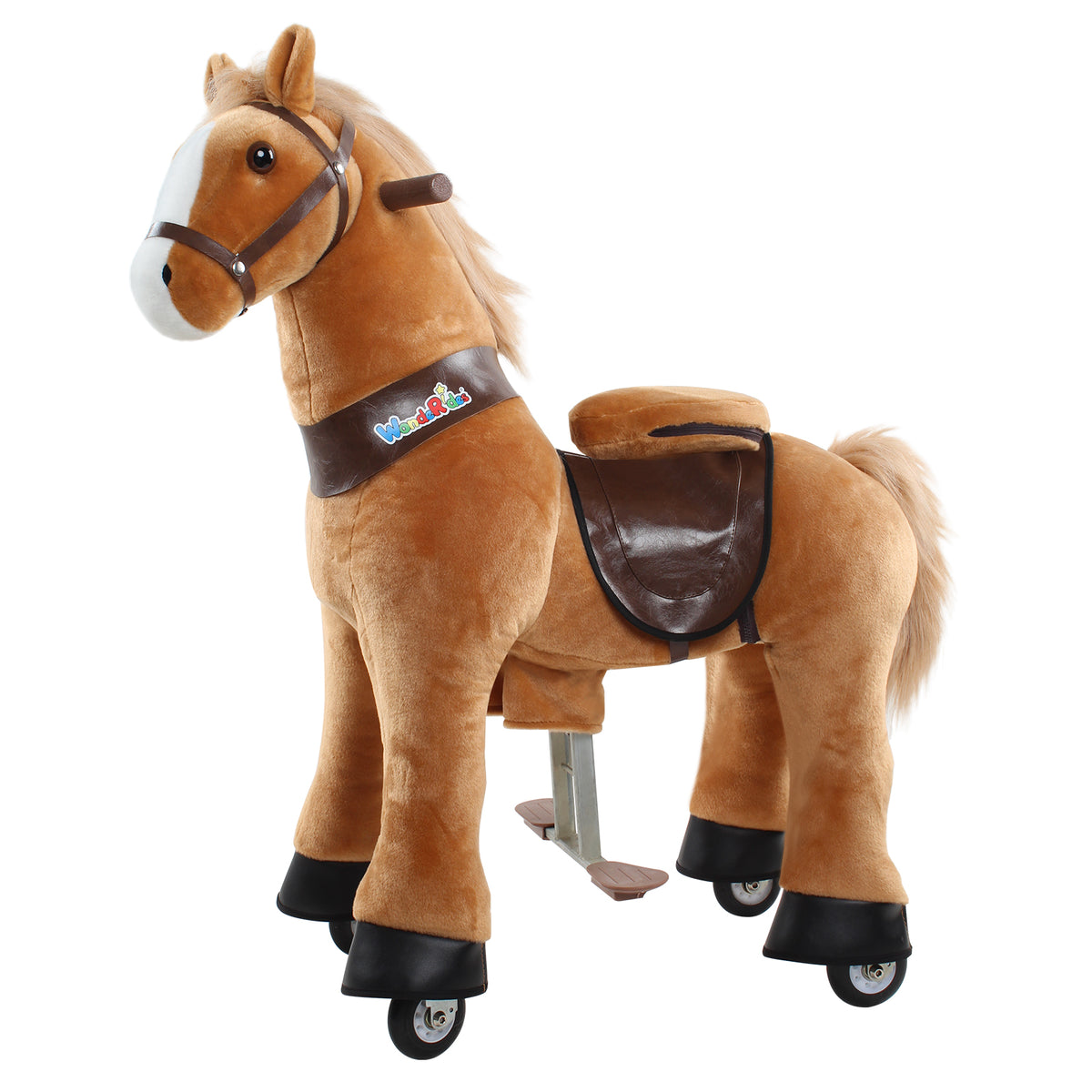 WonderRides Aufsitzspielzeug, Größe 3 für Alter 3–5 braunes Pferd