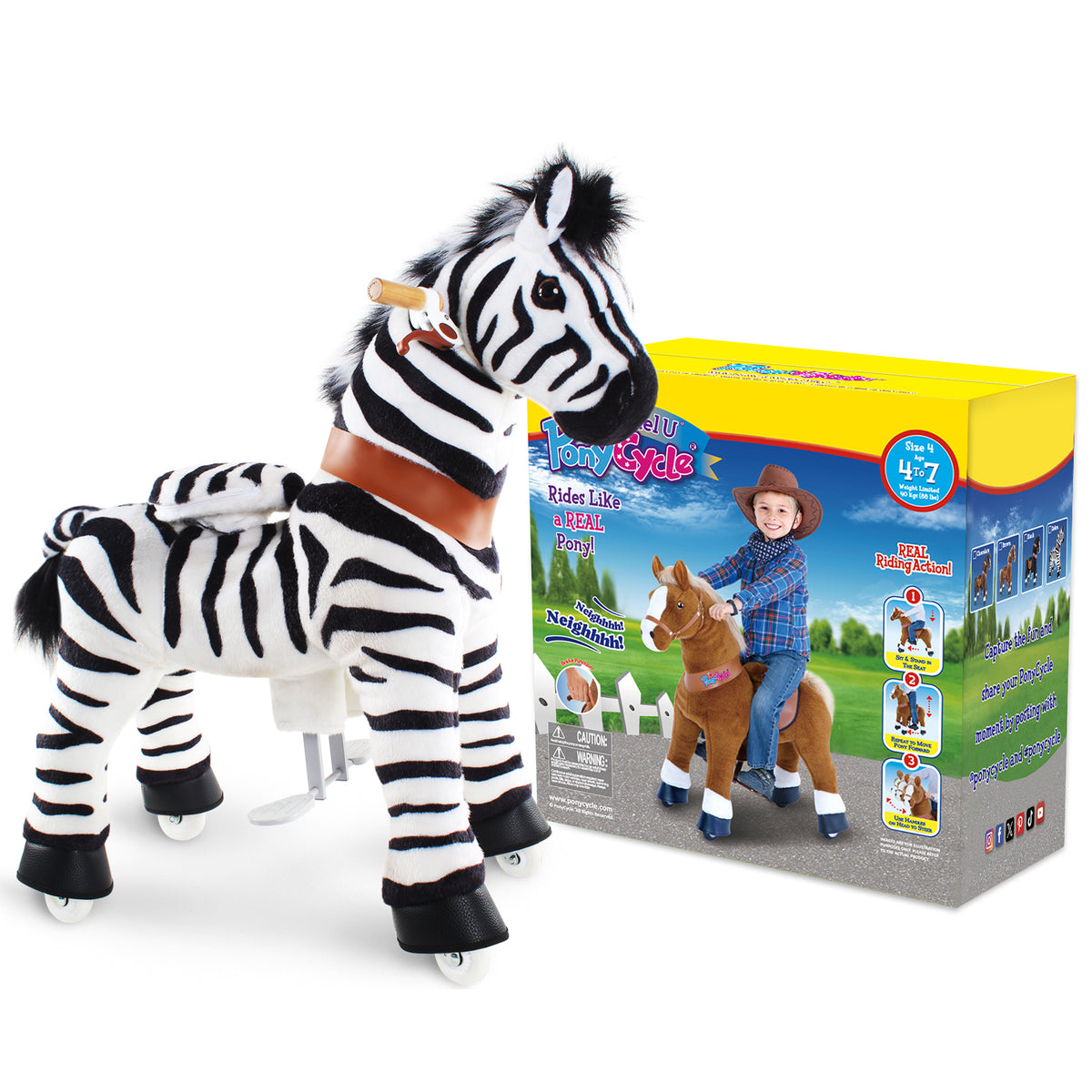Animal à Enfourcher Zebra 4 à 7 ans