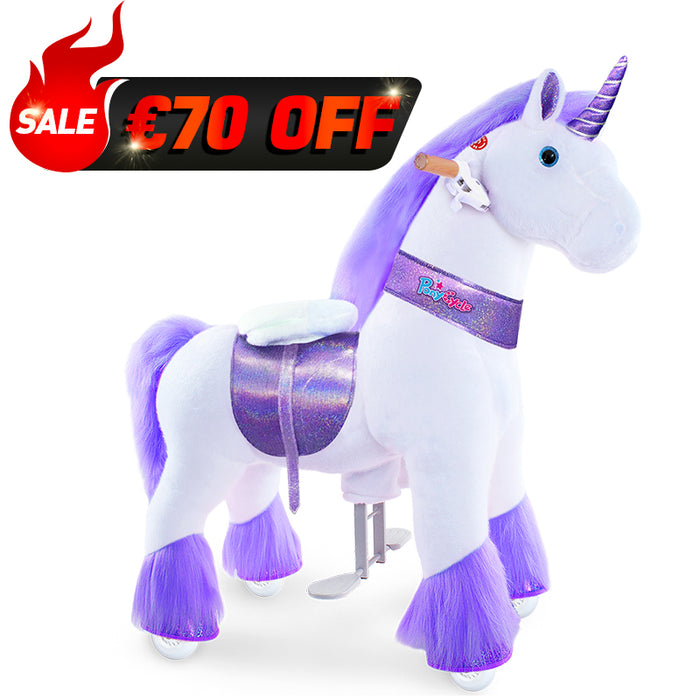 Ride-on Peluche Licorne âge 4-7 ans Violette