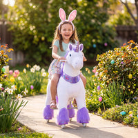 Ride-on Plush Unicorn Age 4-7 Purple（UK&EU in Stock）