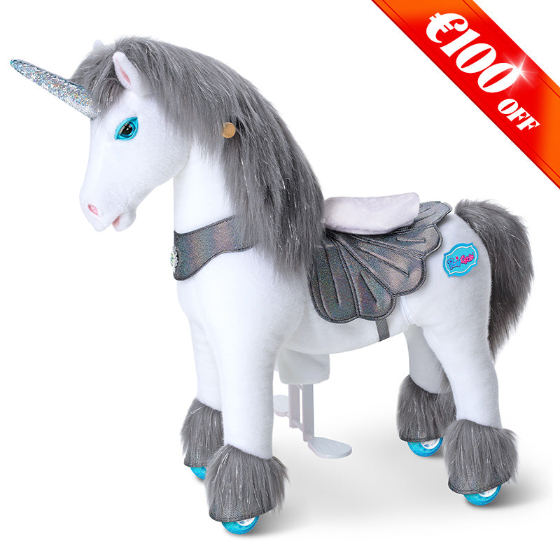 Juguete montable de unicornio gris Modelo Y® para niños de 4-7 años