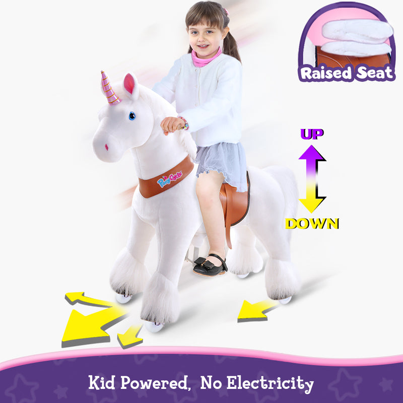 Unicorn ride-on toy Age 3-5 White