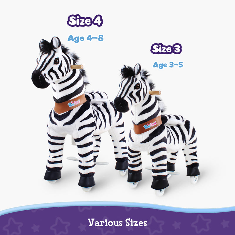 Ride-on animal Zebra Age 4-8