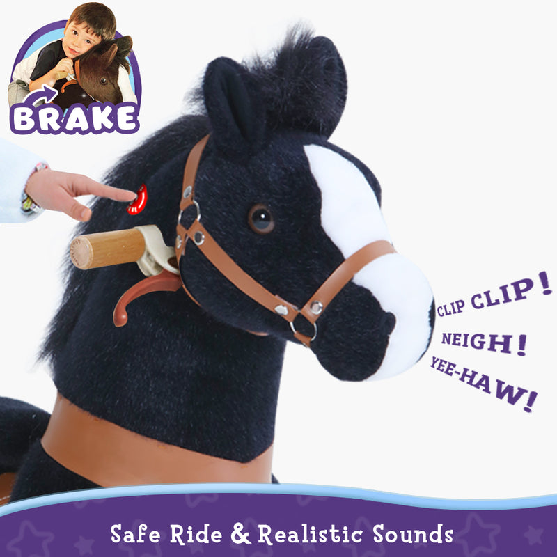 PonyCycle® Ride on Horse Size 5 for Age 7+ Black